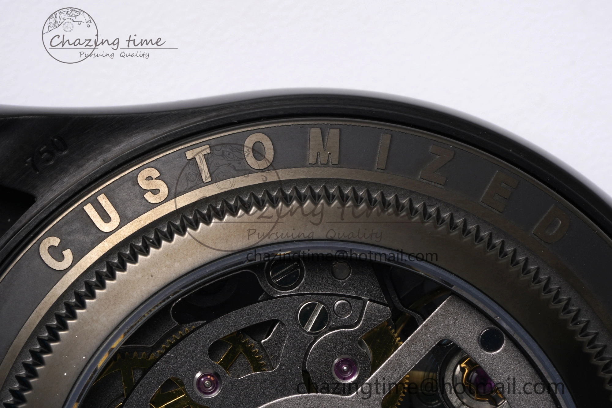 Daytona PVD Ceramic Bezel GETF Best Edition Skeleton Green Dial on Avocado Green Rubber Strap SA4130