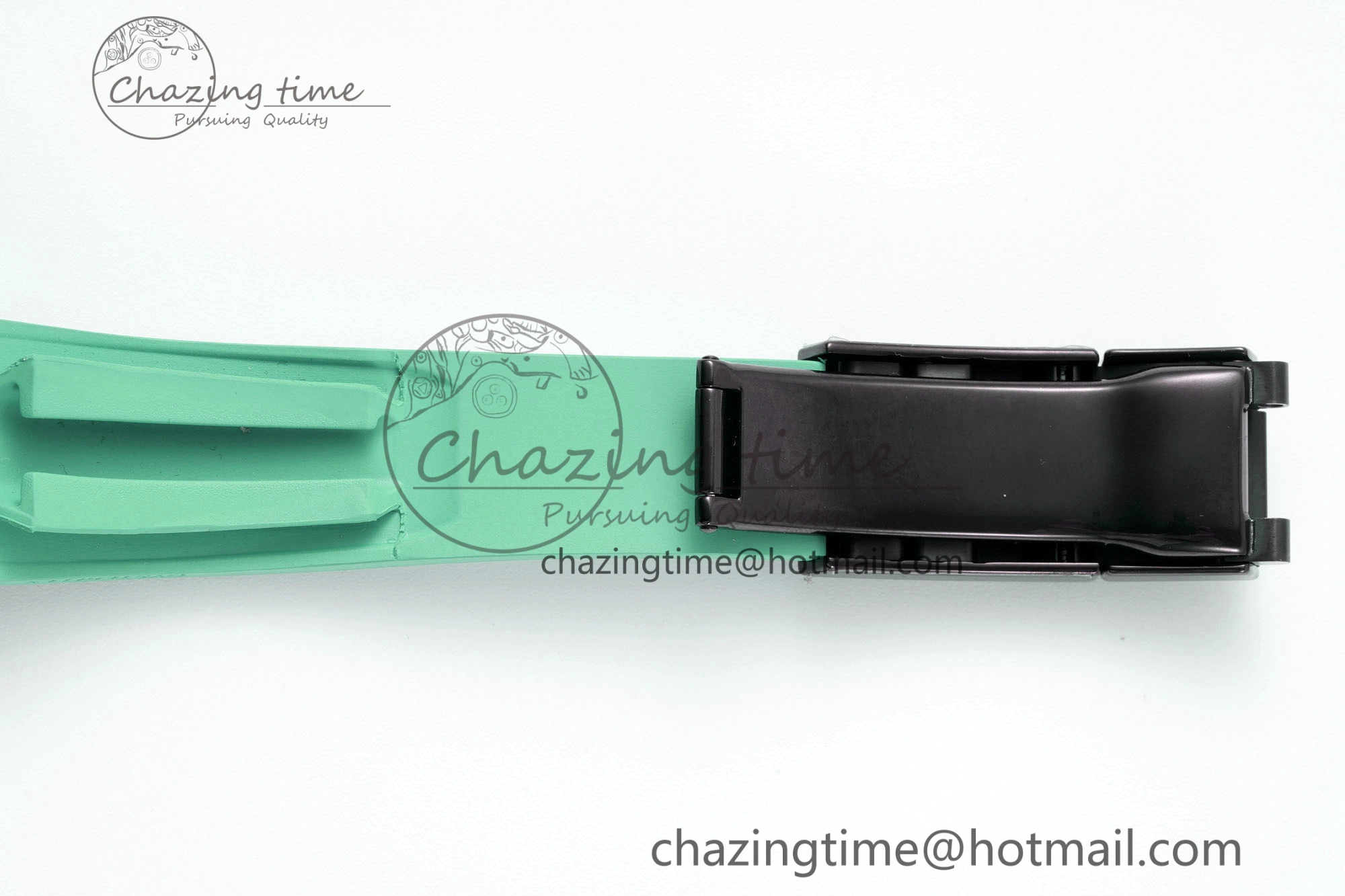 Daytona PVD Ceramic Bezel GETF Best Edition Skeleton Green Dial on Avocado Green Rubber Strap SA4130