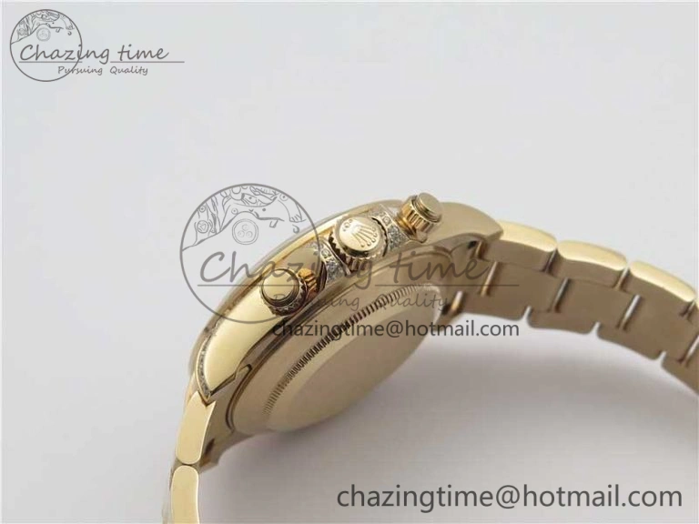 Daytona RG JHF Best Edition RG Diamonds Dial Rainbow Bezel on RG Bracelet A4130