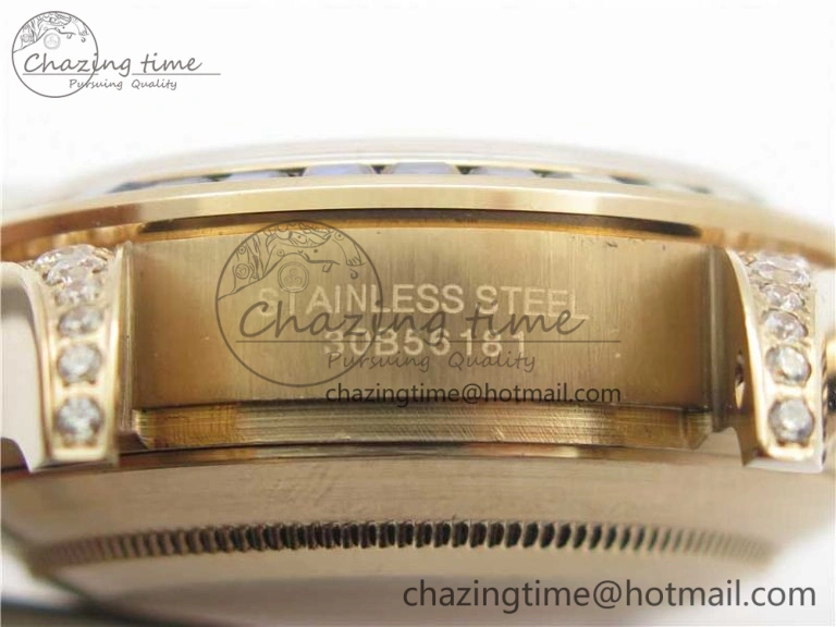 Daytona RG JHF Best Edition RG Diamonds Dial Rainbow Bezel on RG Bracelet A4130