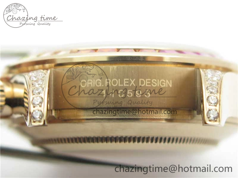 Daytona RG JHF Best Edition RG Diamonds Dial Rainbow Bezel on RG Bracelet A4130