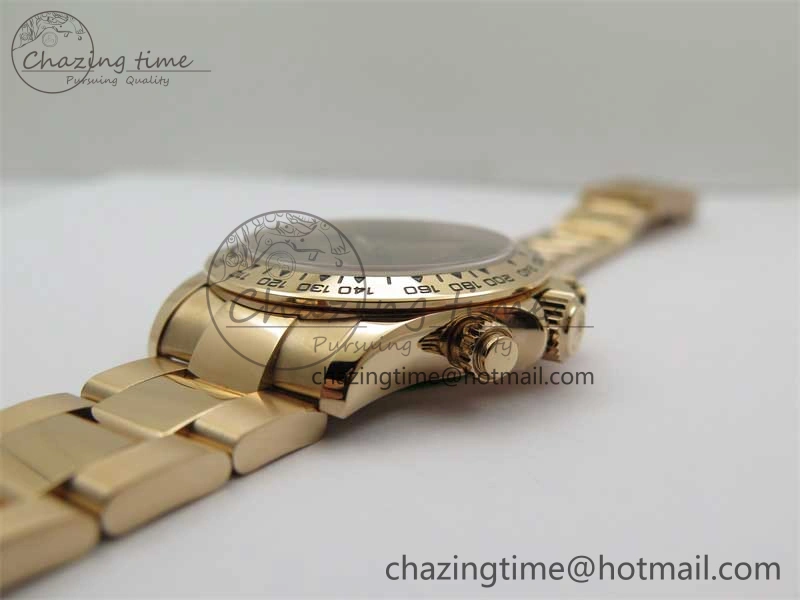 Daytona RG KKF 1:1 Best Edition 904L Steel Brown Dial on RG Bracelet A7750