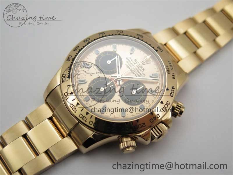 Daytona RG KKF 1:1 Best Edition 904L Steel RG Dial on RG Bracelet A7750