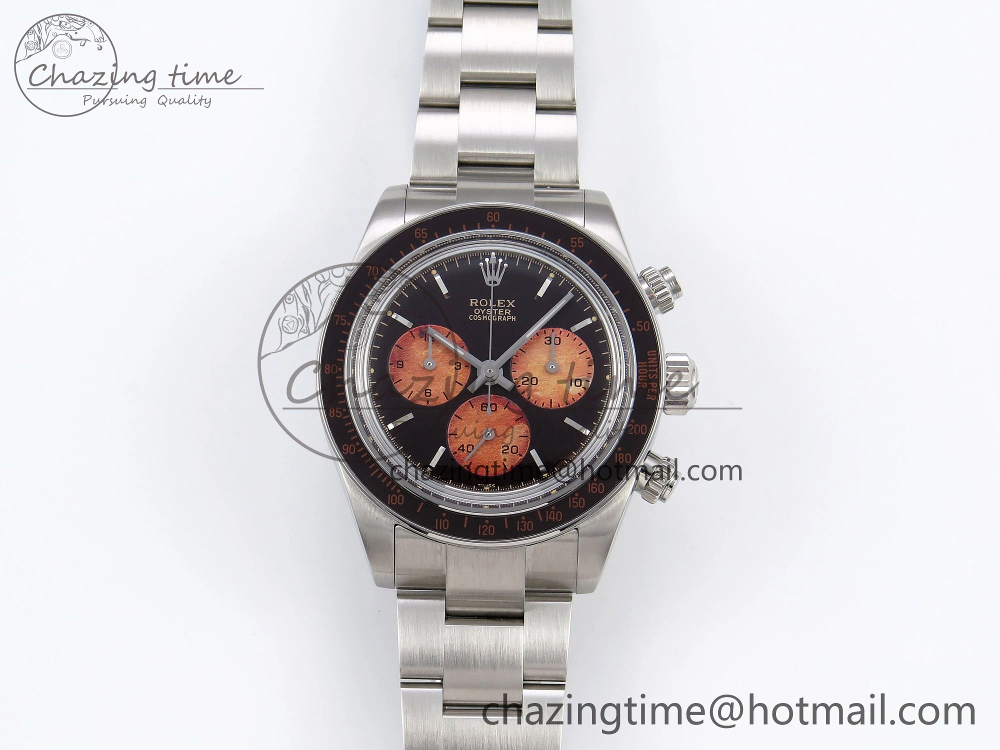 Daytona SS ADGF Best Edition Black Orange Dial on SS Bracelet A7750