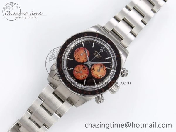 Daytona SS ADGF Best Edition Black Orange Dial on SS Bracelet A7750