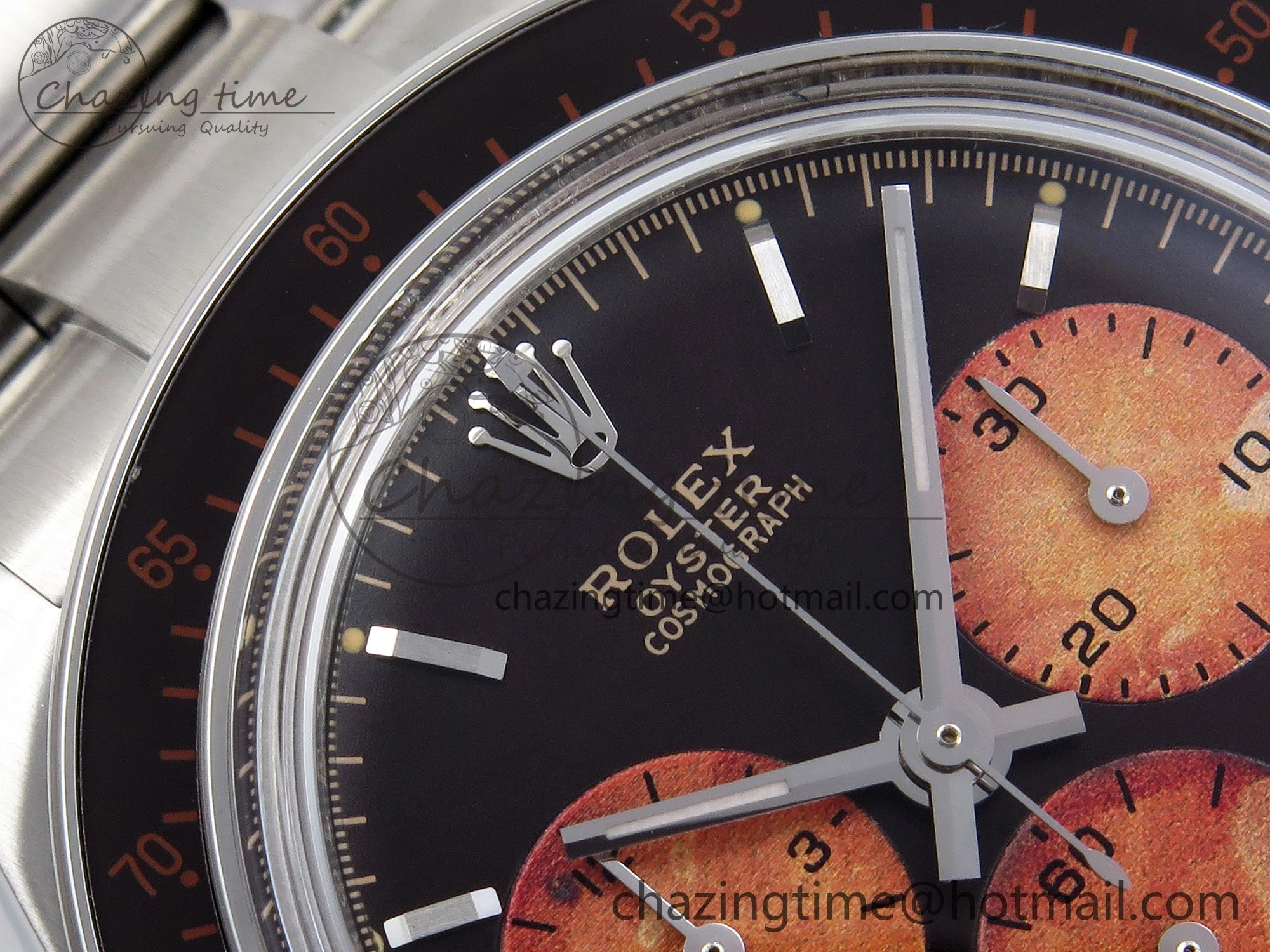 Daytona SS ADGF Best Edition Black Orange Dial on SS Bracelet A7750