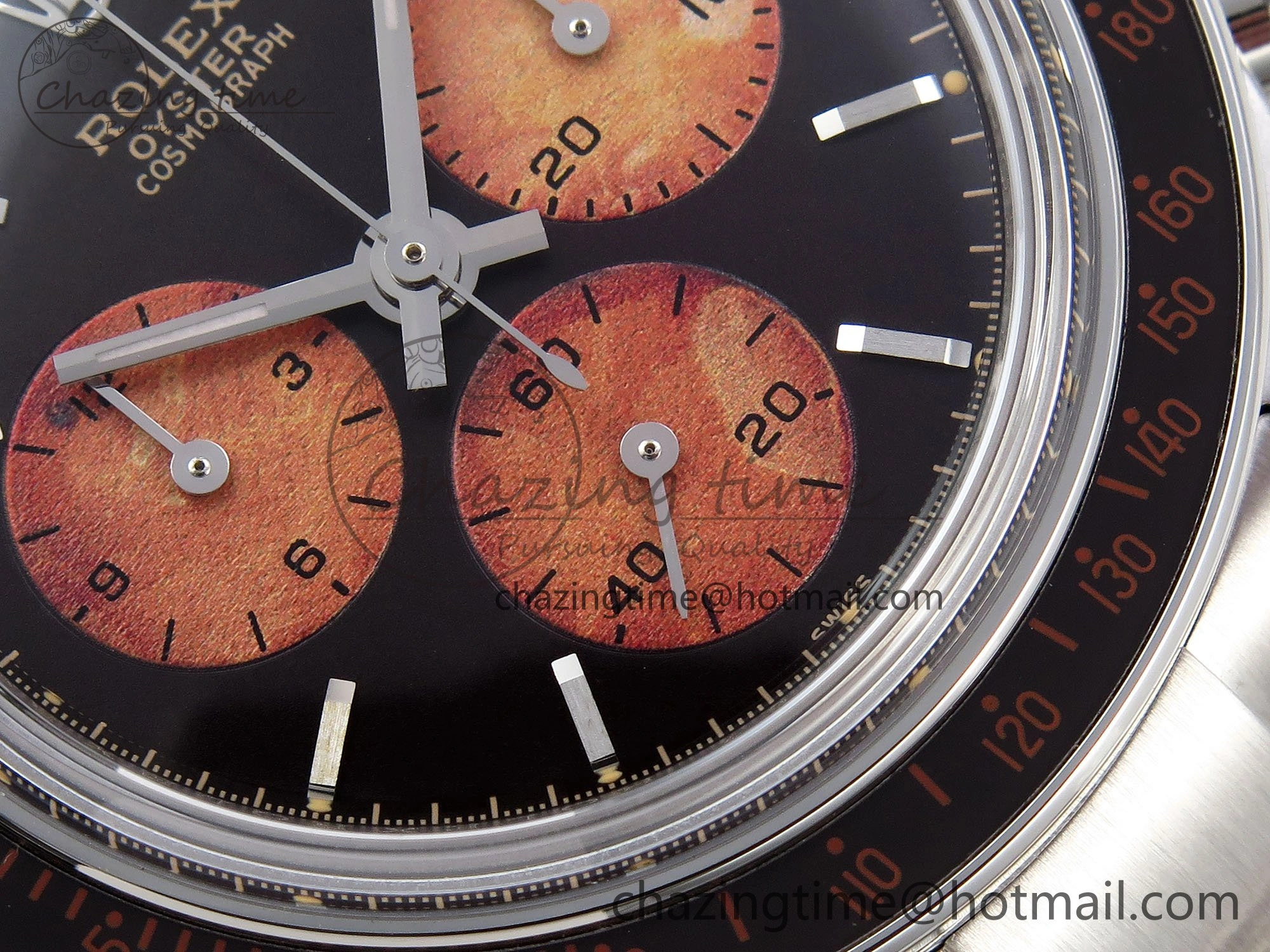 Daytona SS ADGF Best Edition Black Orange Dial on SS Bracelet A7750