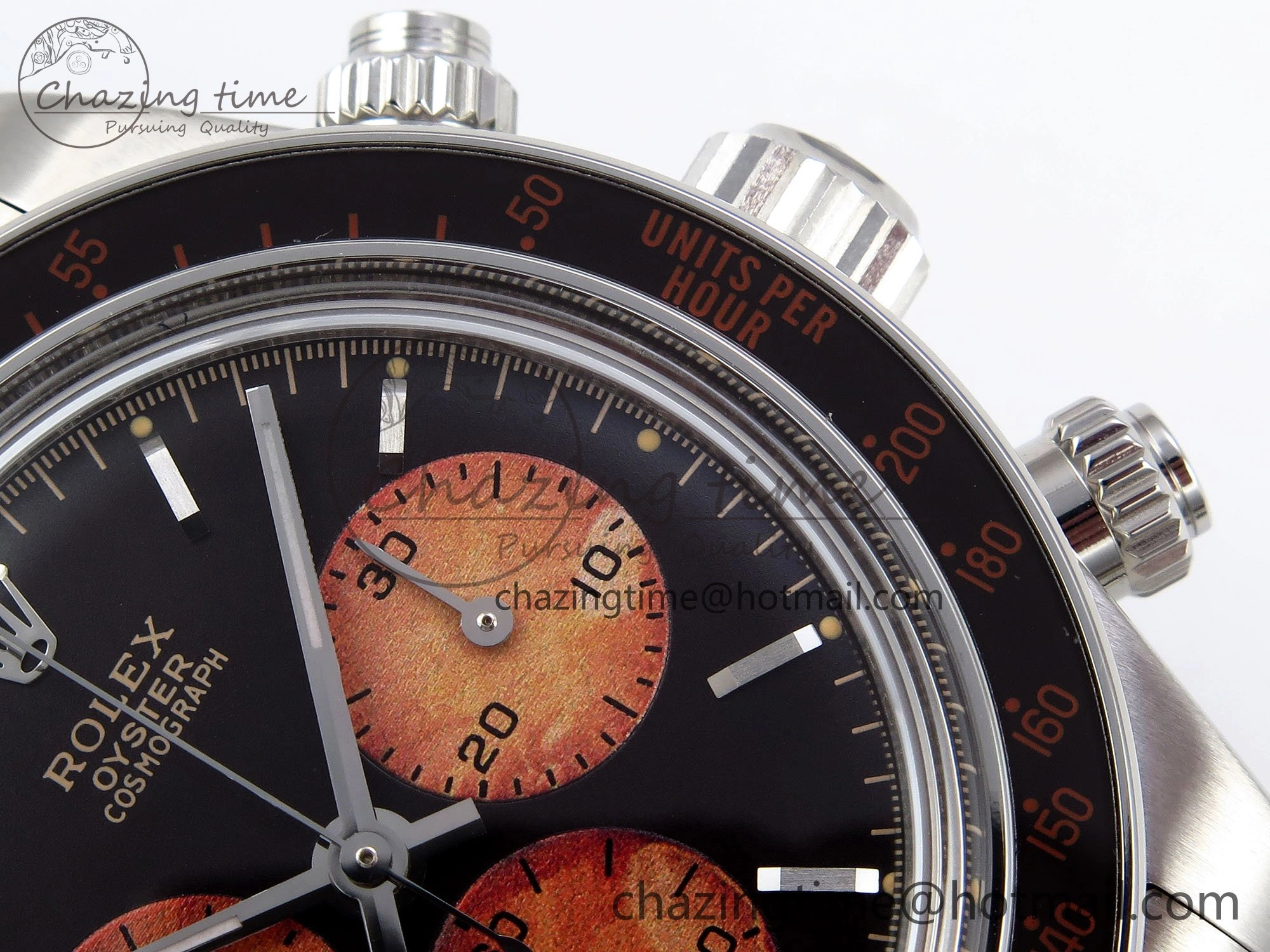 Daytona SS ADGF Best Edition Black Orange Dial on SS Bracelet A7750