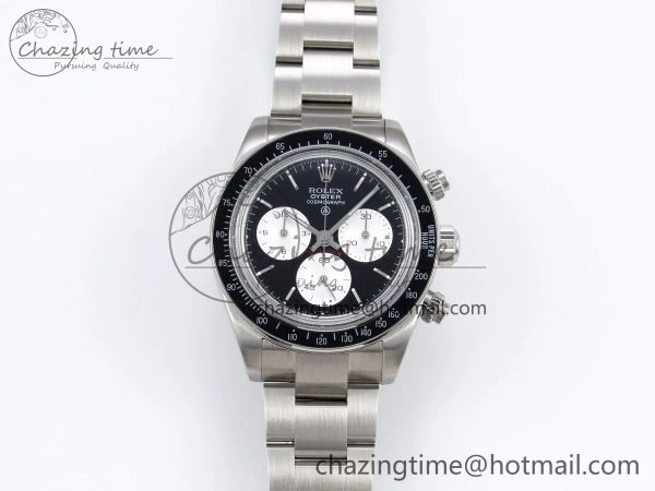 Daytona SS ADGF Best Edition Black White Dial on SS Bracelet A7750