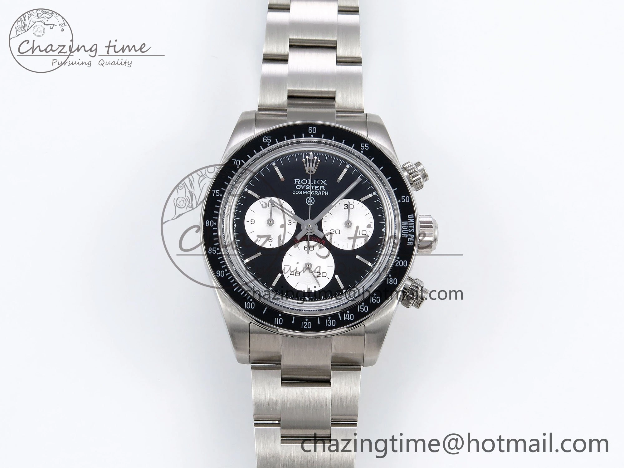 Daytona SS ADGF Best Edition Black White Dial on SS Bracelet A7750