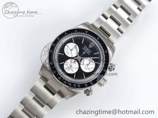 Daytona SS ADGF Best Edition Black White Dial on SS Bracelet A7750