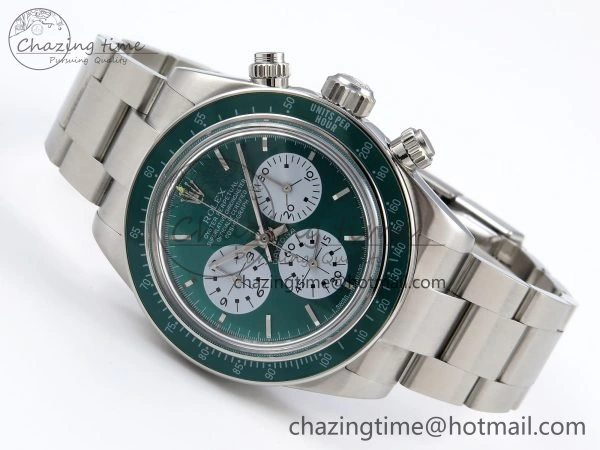 Daytona SS ADGF Best Edition Green White Dial on SS Bracelet A7750