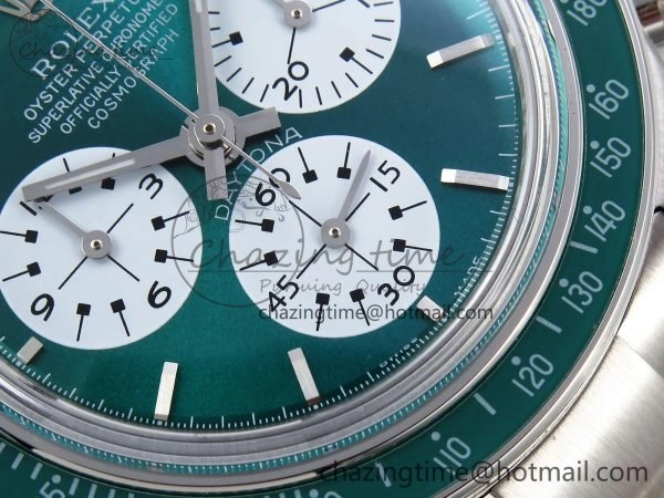 Daytona SS ADGF Best Edition Green White Dial on SS Bracelet A7750