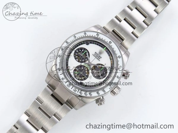 Daytona SS ADGF Best Edition White Skeleton Dial on SS Bracelet SA4130
