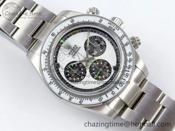 Daytona SS ADGF Best Edition White Skeleton Dial on SS Bracelet SA4130