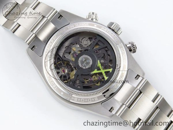 Daytona SS ADGF Best Edition White Skeleton Dial on SS Bracelet SA4130