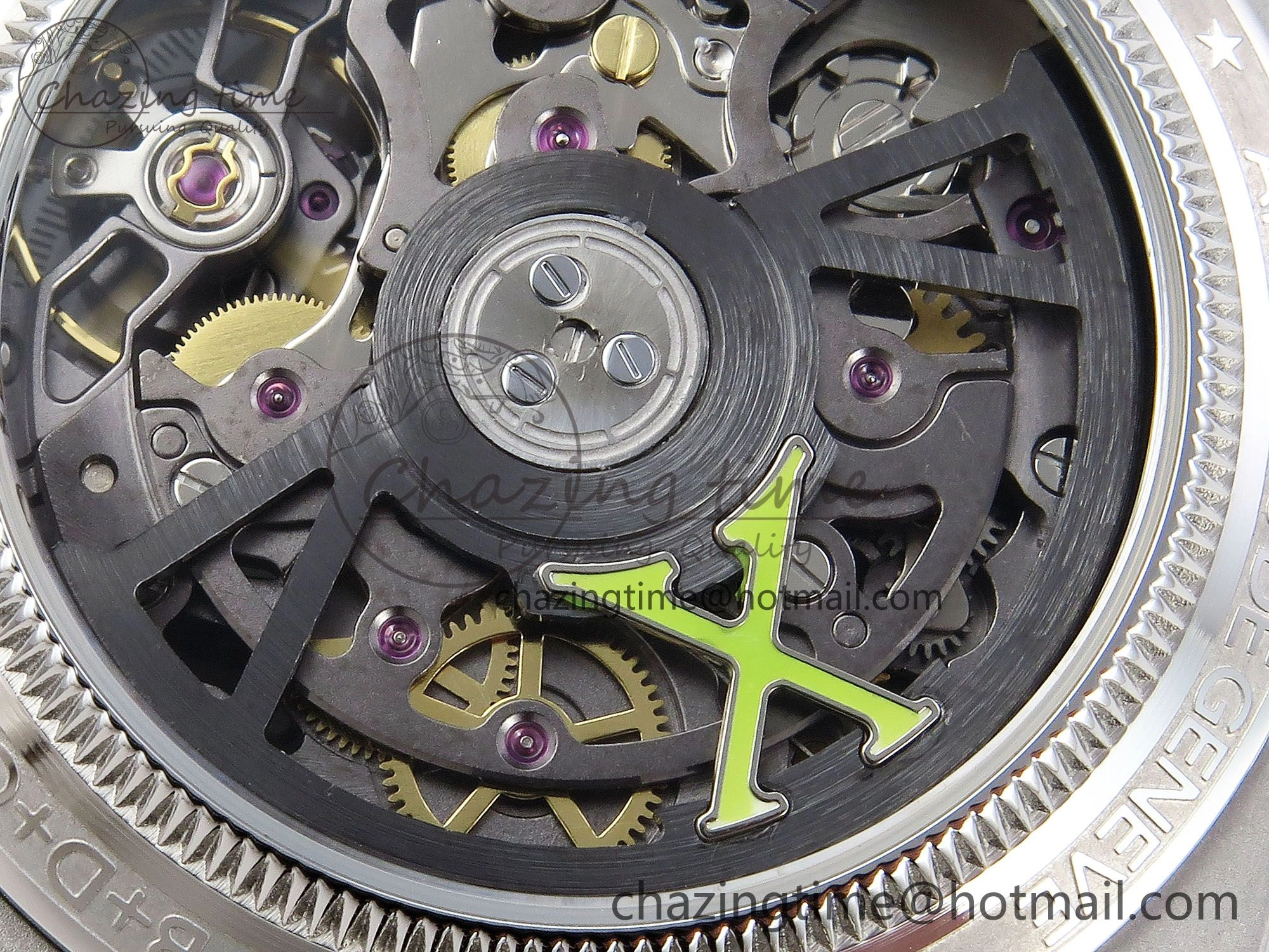 Daytona SS ADGF Best Edition White Skeleton Dial on SS Bracelet SA4130
