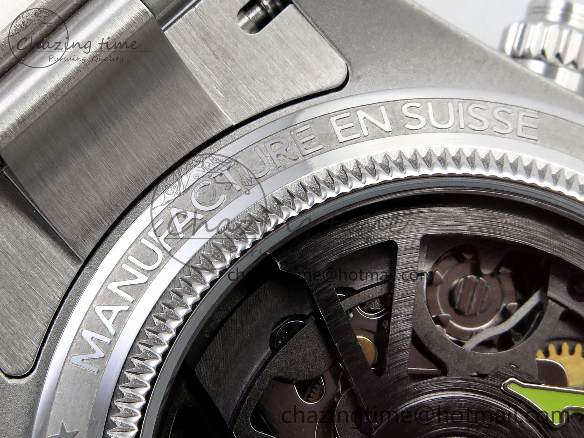 Daytona SS ADGF Best Edition White Skeleton Dial on SS Bracelet SA4130