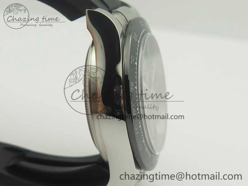Daytona SS BP Maker Best Version Black Dial On Rubber Strap A7750@6 To 4130