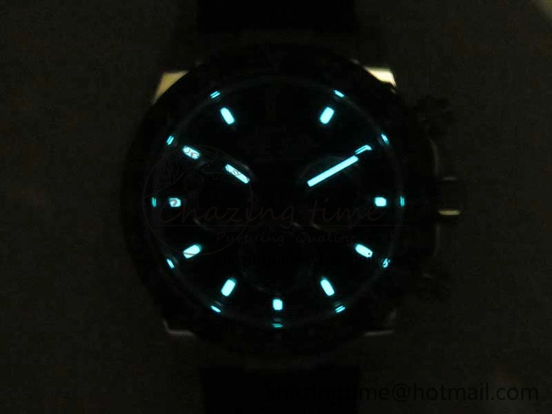 Daytona SS BP Maker Best Version Black Dial On Rubber Strap A7750@6 To 4130