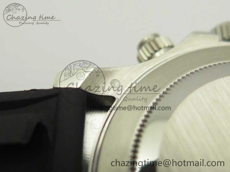 Daytona SS BP Maker Black Dial On Rubber Strap A7750@6