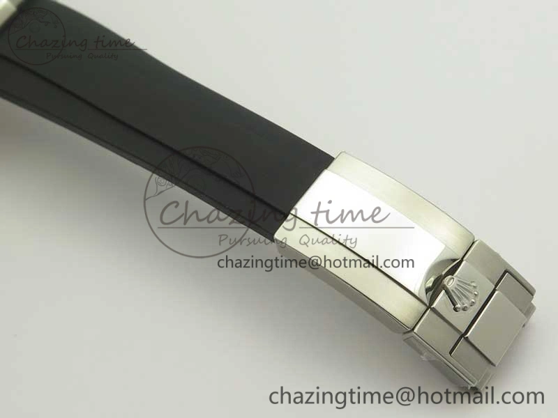 Daytona SS BP Maker Black Dial On Rubber Strap A7750@6