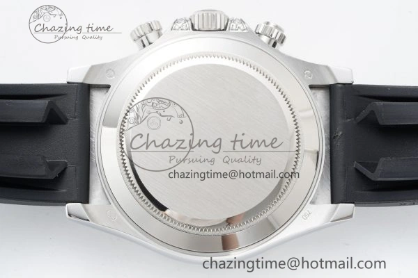 Daytona SS Rainbow Diamonds Bezel JVSF 1:1 Best Edition 904L Steel White Panda Dial on Oysterflex Strap A7750