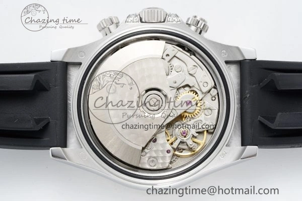Daytona SS Rainbow Diamonds Bezel JVSF 1:1 Best Edition 904L Steel White Panda Dial on Oysterflex Strap A7750