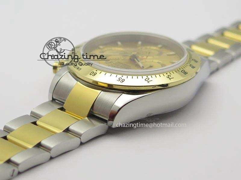 Daytona SS YG 116523 JF Best Edition Gold Dial On SS YG Bracelet A7750
