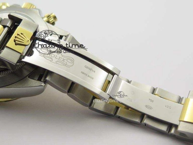 Daytona SS YG 116523 JF Best Edition Gold Dial On SS YG Bracelet A7750