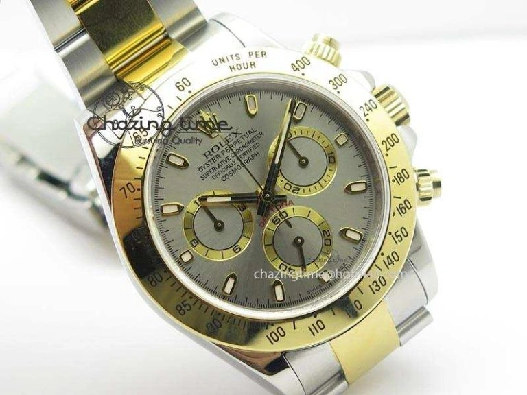 Daytona SS YG 116523 JF Best Edition Gray Dial On SS YG Bracelet A7750