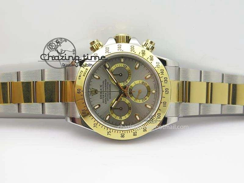 Daytona SS YG 116523 JF Best Edition Gray Dial On SS YG Bracelet A7750