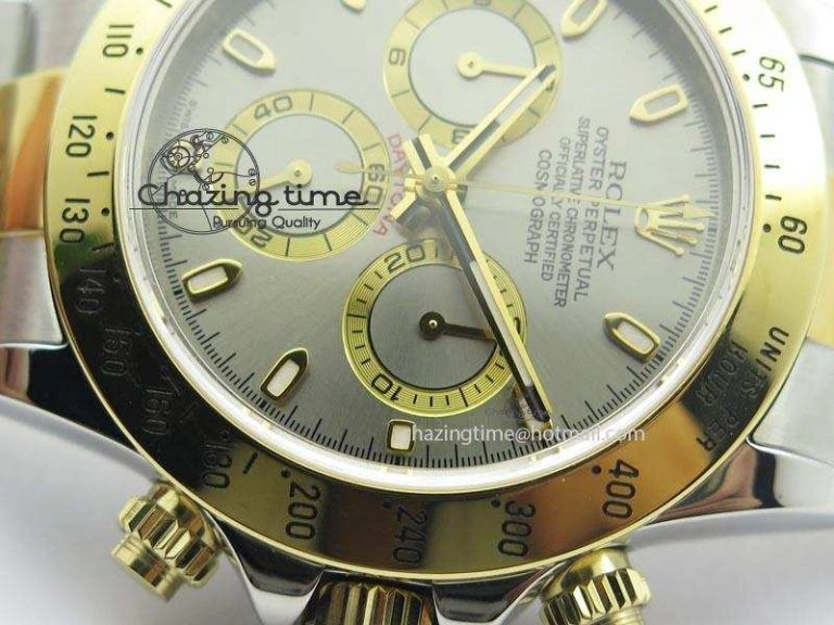 Daytona SS YG 116523 JF Best Edition Gray Dial On SS YG Bracelet A7750