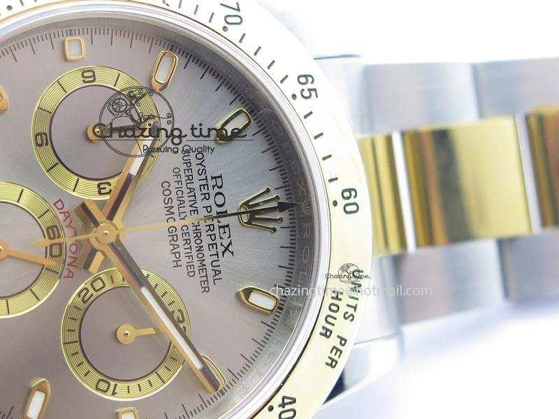 Daytona SS YG 116523 JF Best Edition Gray Dial On SS YG Bracelet A7750
