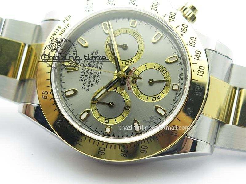 Daytona SS YG 116523 JF Best Edition Gray Dial On SS YG Bracelet A7750