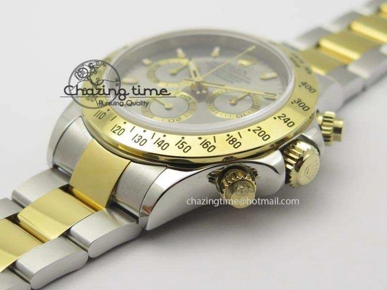 Daytona SS YG 116523 JF Best Edition Gray Dial On SS YG Bracelet A7750