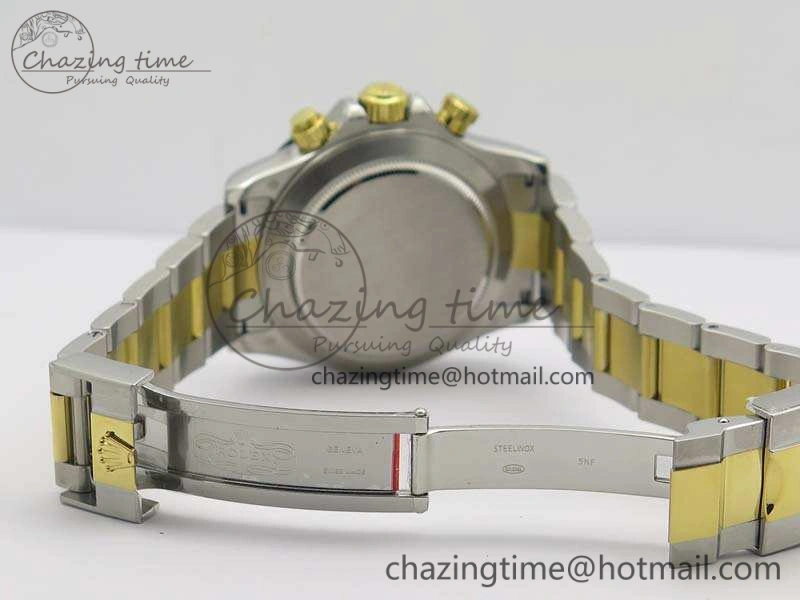 Daytona SS YG Ceramic Bezel JH Best Edition Sliver Gray Dial On SS YG Bracelet A7750