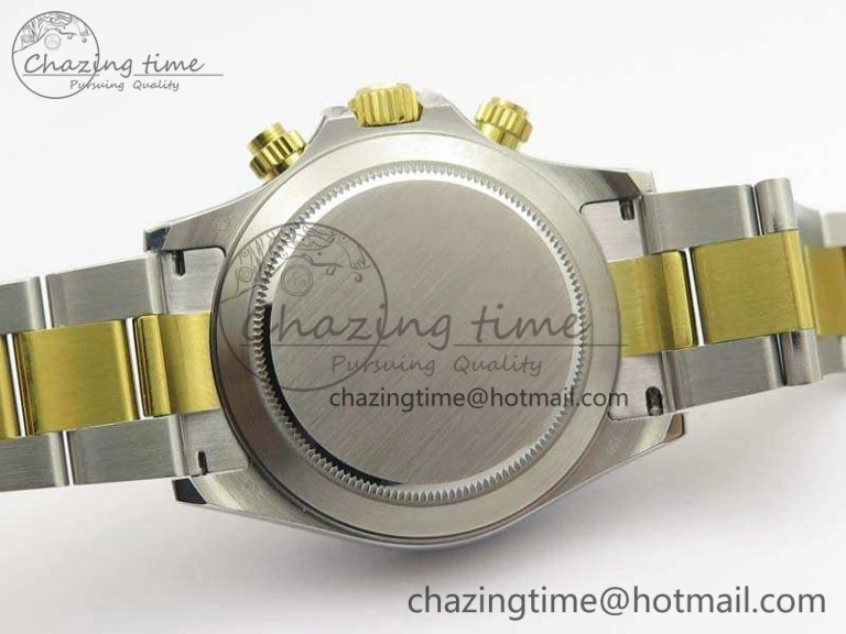 Daytona SS YG Ceramic Bezel JH Best Edition Sliver Gray Dial On SS YG Bracelet A7750