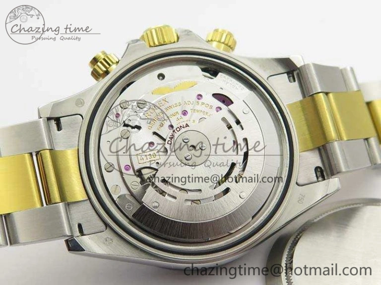 Daytona SS YG Ceramic Bezel JH Best Edition Sliver Gray Dial On SS YG Bracelet A7750