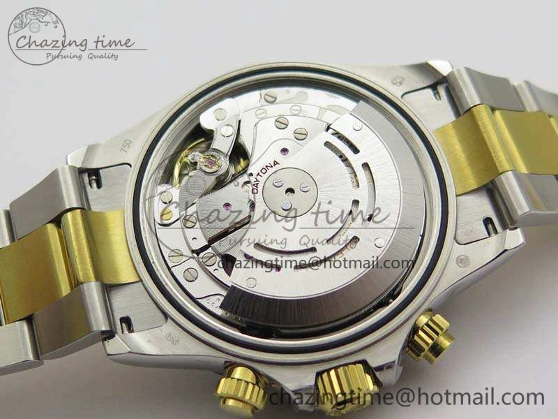 Daytona SS YG Ceramic Bezel JH Best Edition Sliver Gray Dial On SS YG Bracelet A7750