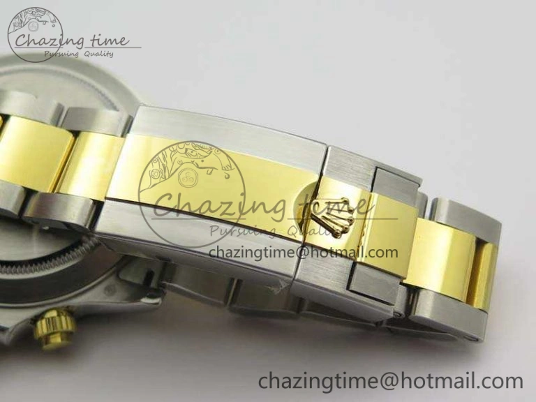Daytona SS YG Ceramic Bezel JH Best Edition Sliver Gray Dial On SS YG Bracelet A7750