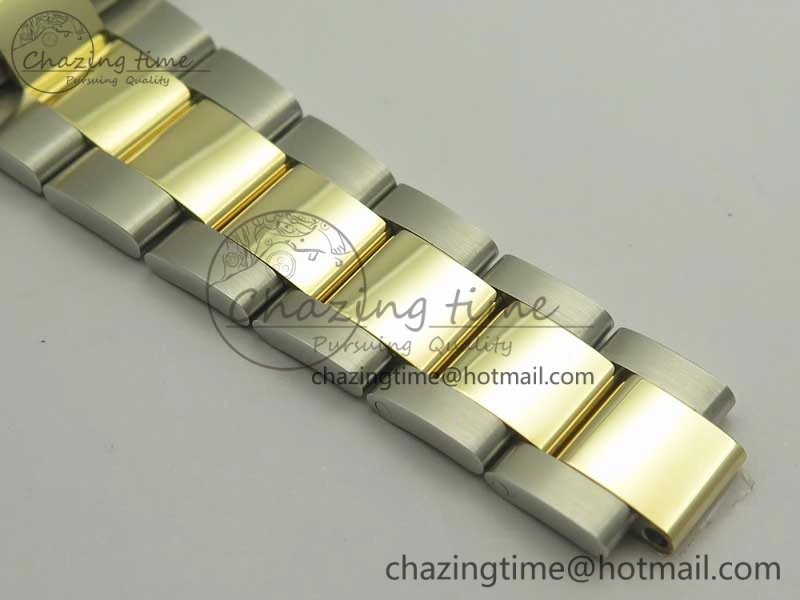 Daytona SS YG TW 116523 Wrapped V2 1:1 Best Edition Gold Dial Diamonds Markers on SS Bracelet A7750