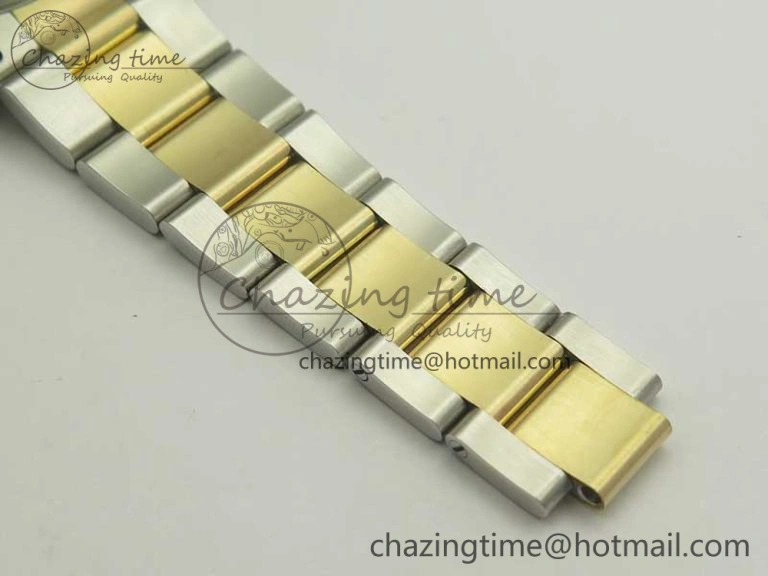 Daytona SS YG TW 116523 Wrapped V2 1:1 Best Edition Gold Dial Diamonds Markers on SS Bracelet A7750
