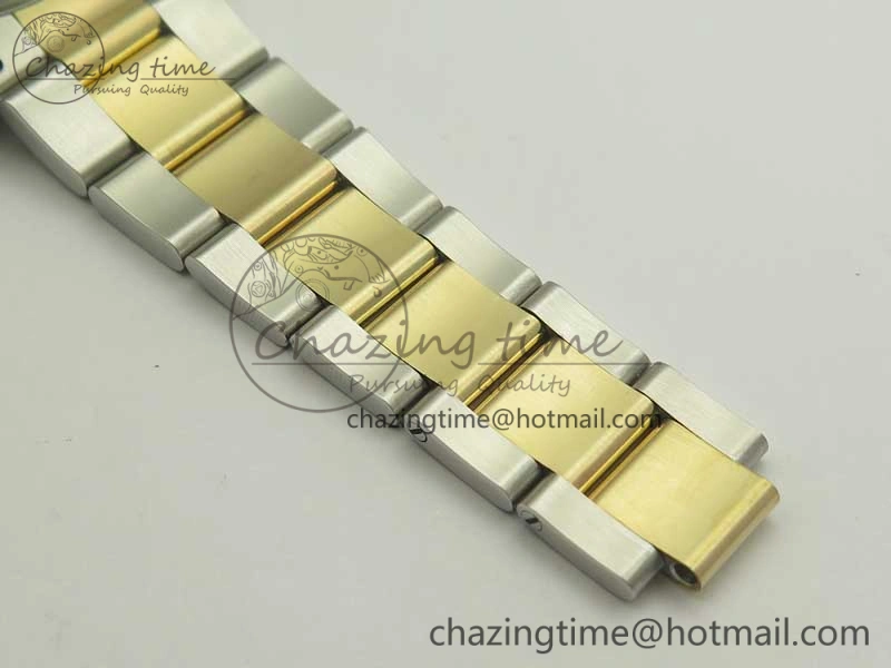 Daytona SS YG TW 116523 Wrapped V2 1:1 Best Edition Gold Dial Diamonds Markers on SS Bracelet A7750