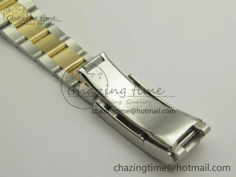 Daytona SS YG TW 116523 Wrapped V2 1:1 Best Edition Gold Dial Diamonds Markers on SS Bracelet A7750
