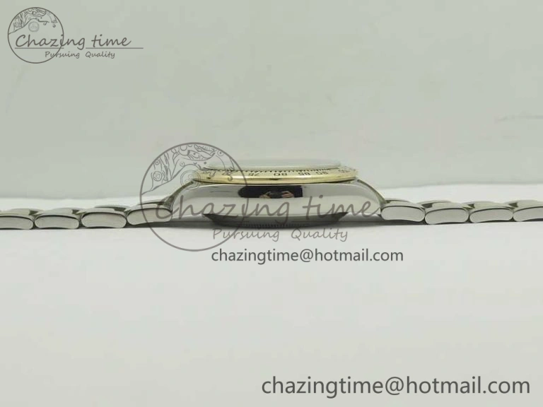 Daytona SS YG TW 116523 Wrapped V2 1:1 Best Edition Gold Dial Diamonds Markers on SS Bracelet A7750
