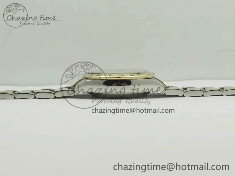 Daytona SS YG TW 116523 Wrapped V2 1:1 Best Edition Gold Dial Diamonds Markers on SS Bracelet A7750