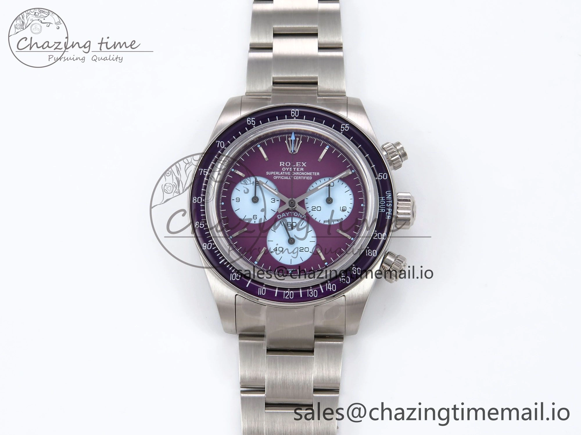 Daytona Scona SS ADGF Best Edition Purple Dial on SS Bracelet SA4130