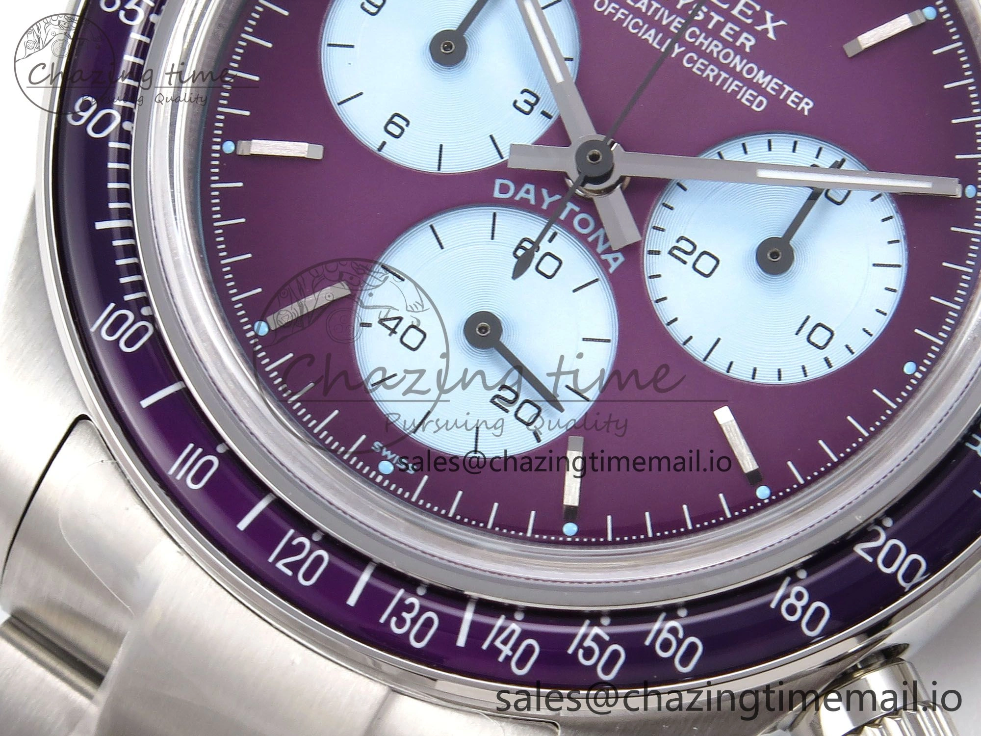 Daytona Scona SS ADGF Best Edition Purple Dial on SS Bracelet SA4130