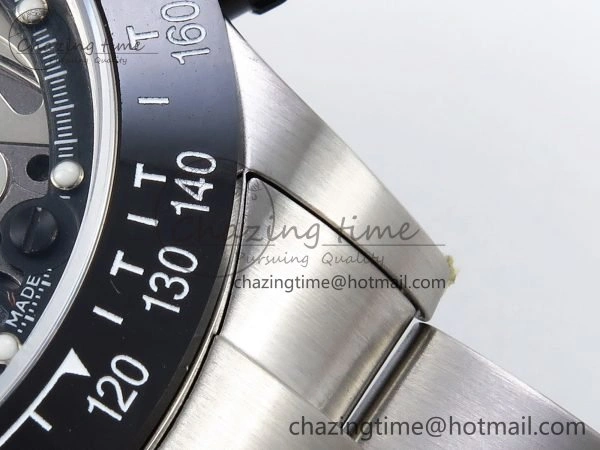 Daytona Skeleton SONIC Best Edition Ceramic Bezel Skeleton Dial on SS Oyster Bracelet SA4130